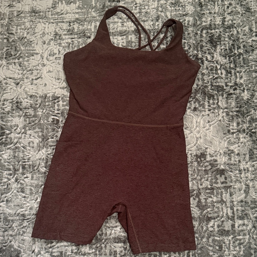 Calia Crosscross back Brown Romper